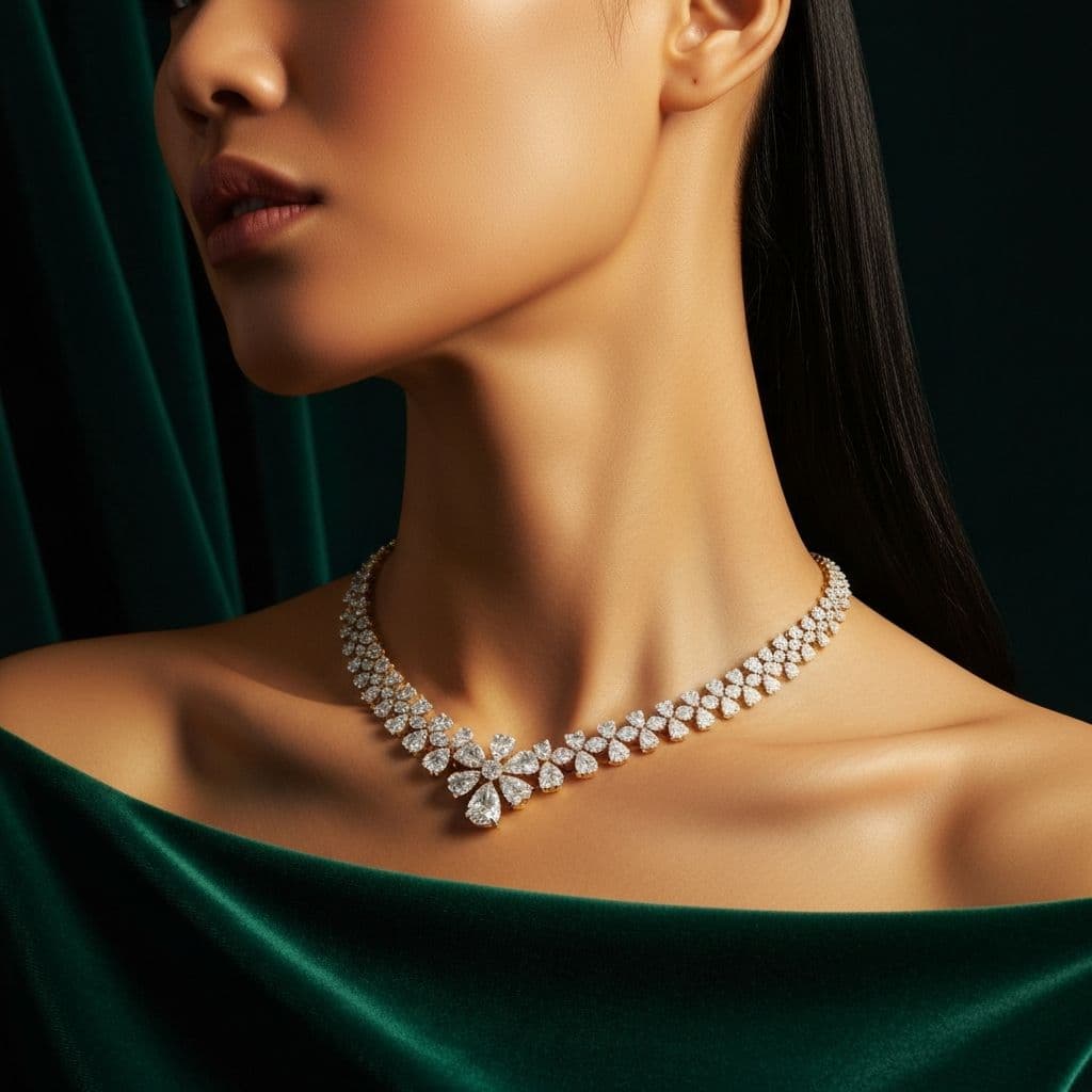 A Zeliora necklace styled for everyday wear